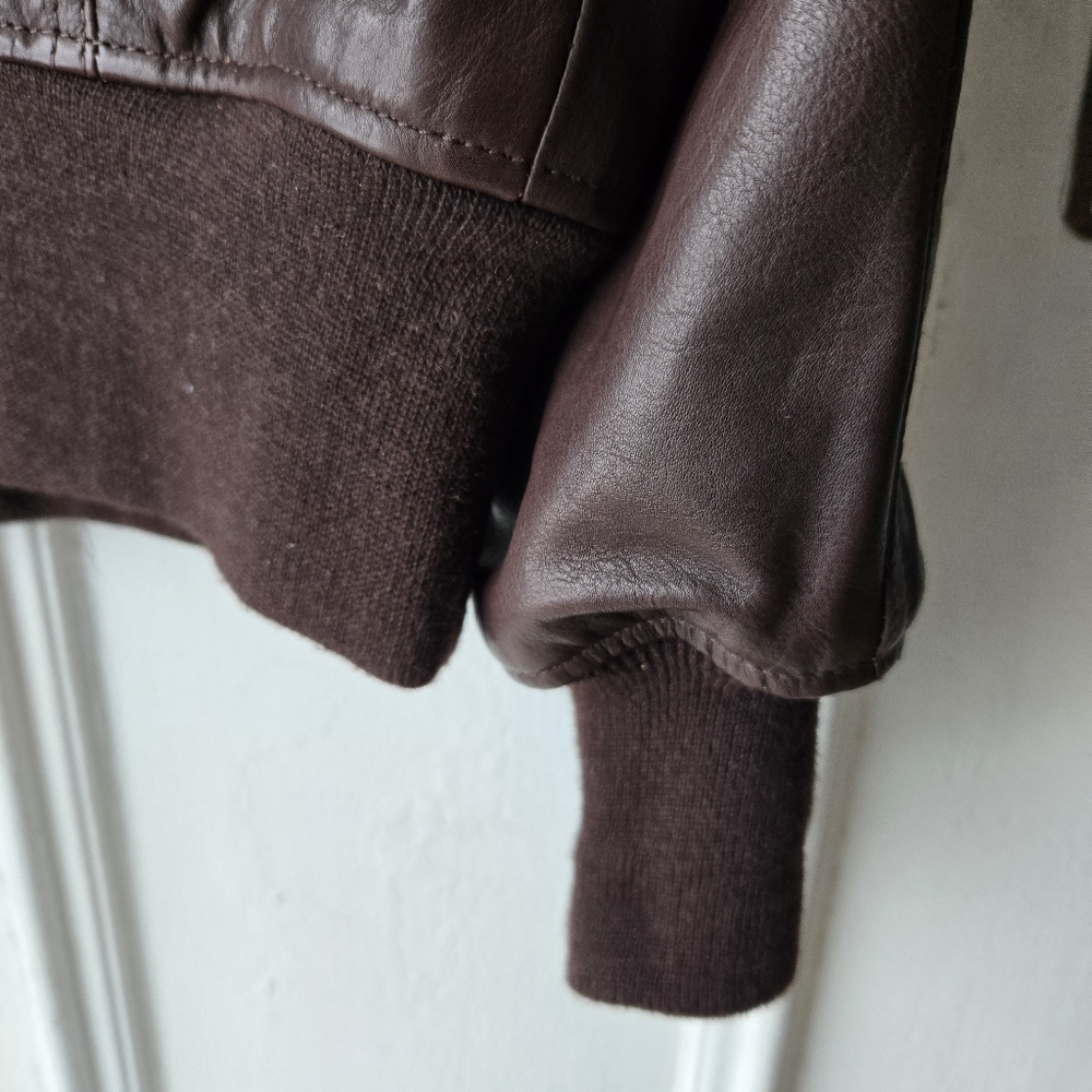 Schott NYC Brown Leather Jacket - Picture 7 of 11